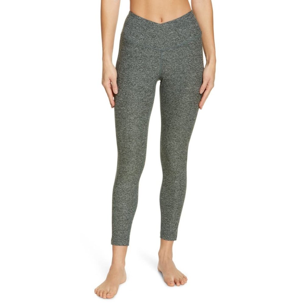 🆕 ZELLA Restore High Waist Cross Band 7/8 Leggings Green X-Small (0-2)